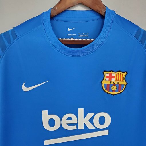 2021/2022 Barcelona Jersey Training Wear Blue