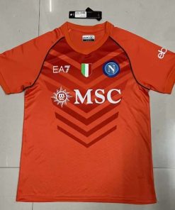 2023/2024 Napoli Goalkeeper Orange Soccer Jersey  Thai Quality