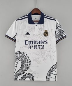 2022/2023 Real Madrid Chinese Dragon Football Shirt White