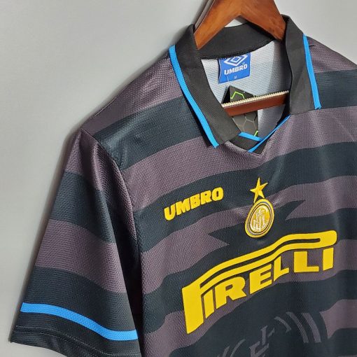 1997/1998 Retro Internazionale Milan Away Football Jersey  Thai Quality