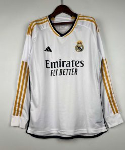 2023/2024 Long Sleeve Real Madrid Home Football Shirt Thai Quality