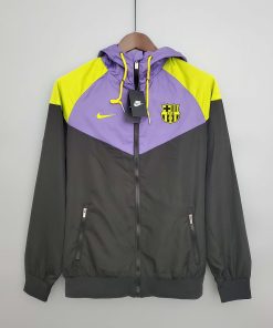 2023/2024 Barcelona Jersey Windbreaker Black and purple