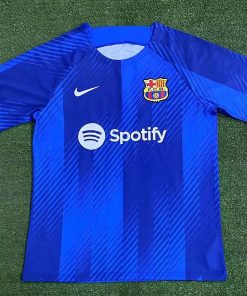 2023/2024 Barcelona Training Wear Blue Jersey