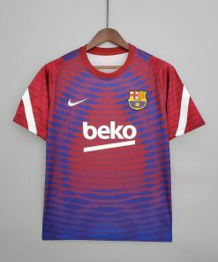 2021-2022 Barcelona Training Suit Red And Blue