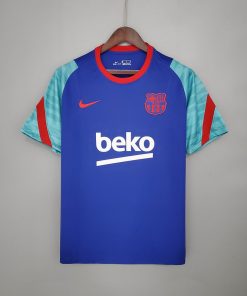 2021/2022 Barcelona Jersey Training Wear Blue And Green