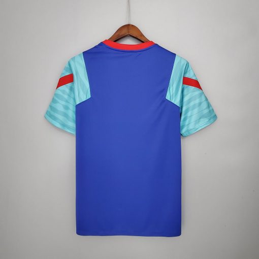 2021/2022 Barcelona Jersey Training Wear Blue And Green