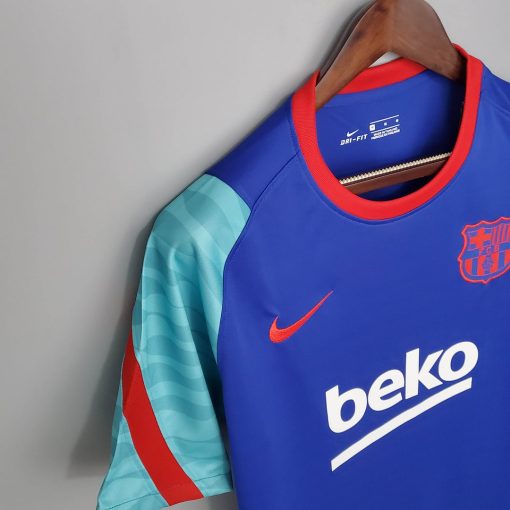 2021/2022 Barcelona Jersey Training Wear Blue And Green