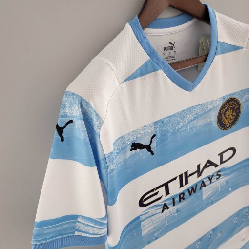 2022/2023 Manchester City Football Shirt Blue And White  Thai Quality