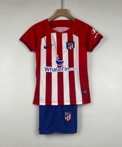 2023/2024 Soccer Jersey Atletico Madrid Home  Thai Quality Kids Size