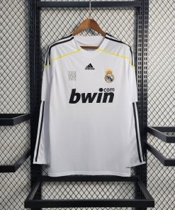 2009/2010 Retro Long Sleeve Real Madrid Home Soccer Jersey  Thai Quality