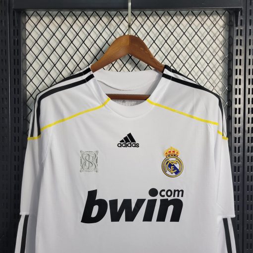 2009/2010 Retro Long Sleeve Real Madrid Home Soccer Jersey  Thai Quality