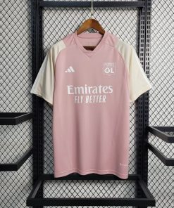 2023/2024 Lyon Training Wear Pink Football Shirt