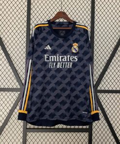 2023/2024 Long Sleeve Real Madrid Away Football Shirt  Thai Quality