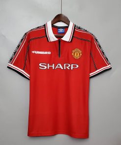 1998/1999 Retro Manchester United Home Football Shirt  Thai Quality