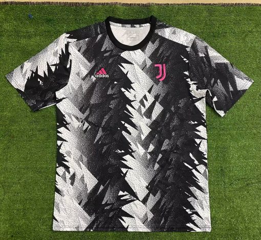 2022/2023 Juventus Training Wear Black And White Jersey  Thai Quality