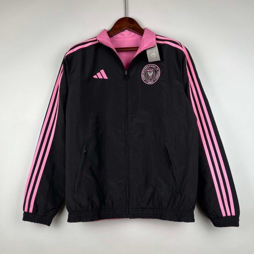 2023/2024 Inter Miami Reversible Windbreaker（black-pink）Soccer Jersey Thai Quality