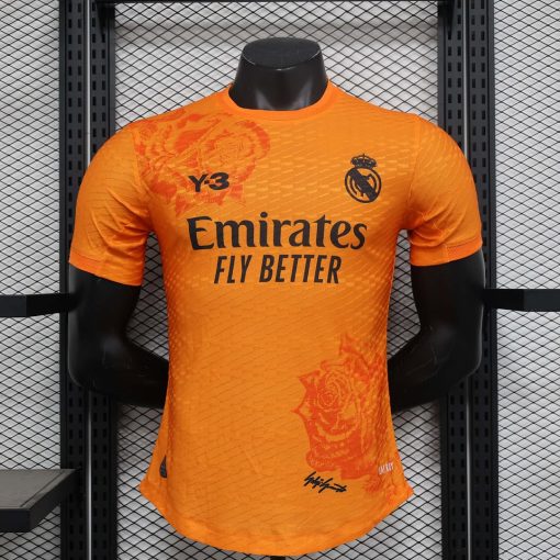 2024/2025 Player Version Real Madrid Y-3 Special Edition Orange Football Shirt  Thai Quality