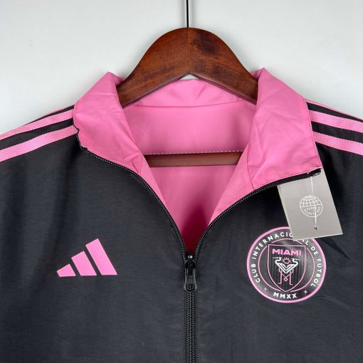 2023/2024 Inter Miami Reversible Windbreaker（black-pink）Soccer Jersey Thai Quality