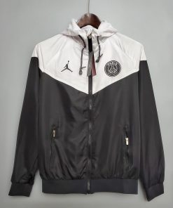 Psg Paris Saint-Germain Windbreaker Classic Style Black-White