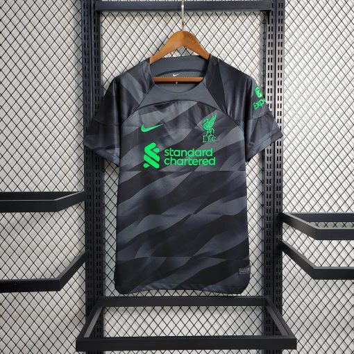 2023/2024 Liverpool Goalkeeper Black Soccer Jersey Thai Quality