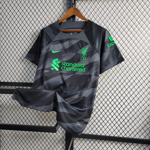 2023/2024 Liverpool Goalkeeper Black Soccer Jersey Thai Quality