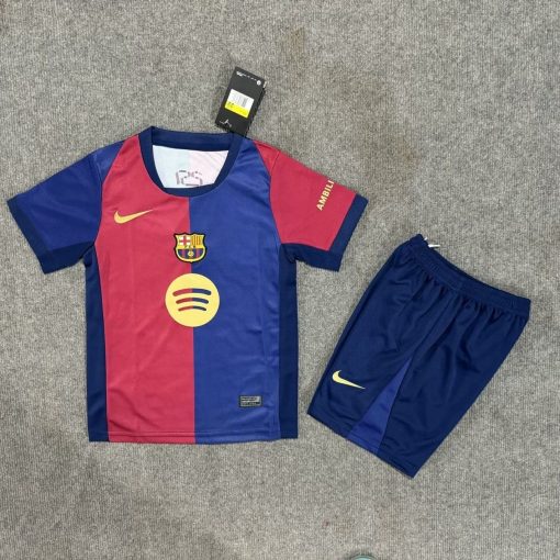 2024/2025 Barcelona Home Football Shirt  Thai Quality Kids Size