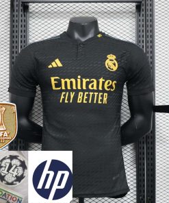 Real Madrid 23-24 14 Champions Second Away Player Edition Jersey-Men