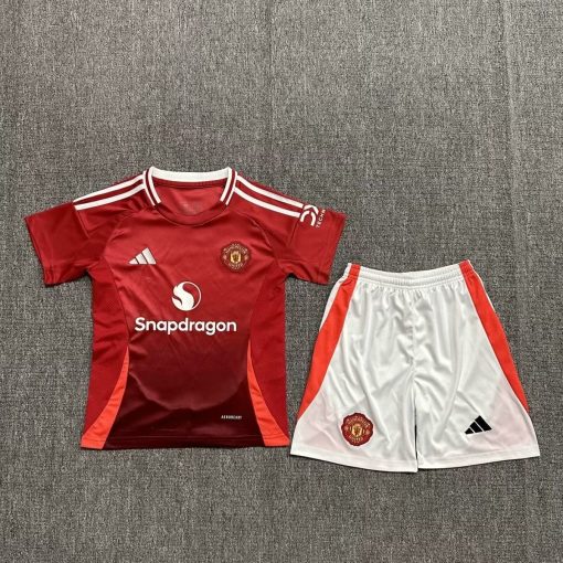 24-25 Manchester United home children's kit