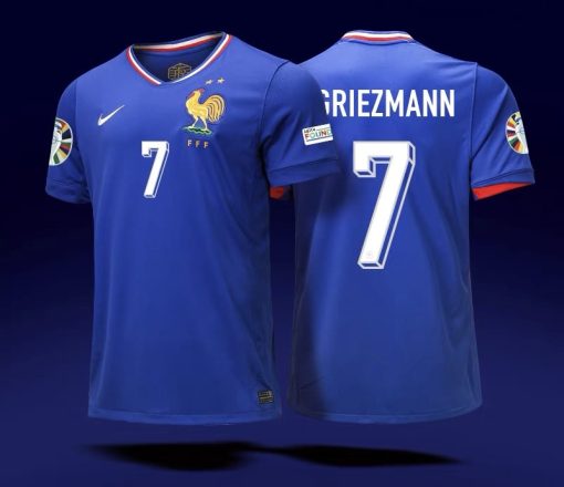 24-25 France European Cup No.7 Player Edition Home Jersey