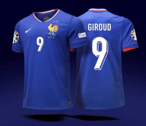 24-25 France European Cup No.9 Player Edition Home Jersey