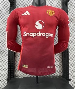 24-25 Manchester United Home Player Edition Jersey Long Sleeve