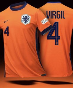 24-25 Netherlands European Cup Home Player Edition Jersey #4