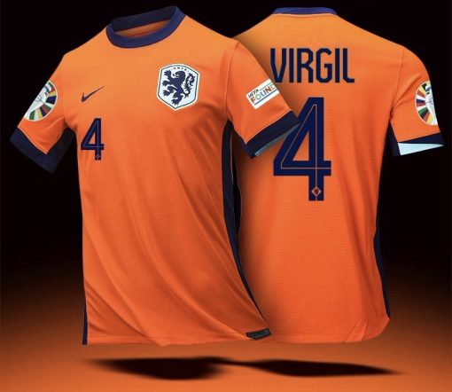 24-25 Netherlands European Cup Home Player Edition Jersey #4